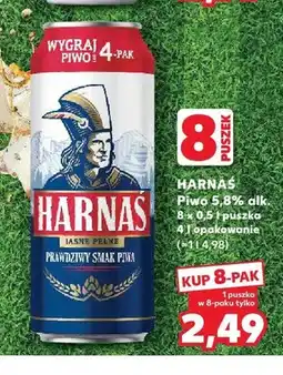 Kaufland Piwo Harnaś Jasne Pełne 8-pak oferta