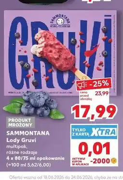 Kaufland Lody Gruvi Sammontana 4-pak oferta