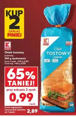 Kaufland Chleb tostowy pszenny K-Classic oferta