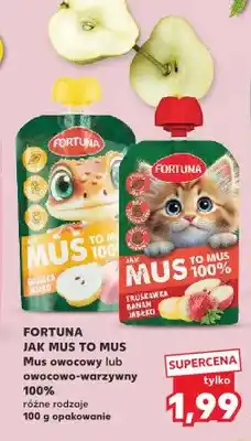 Kaufland Mus owocowy Fortuna Jak Mus to Mus Gruszka Jabłko oferta