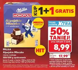 Kaufland Alpejskie Mleczko Milka oferta
