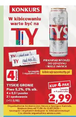 Kaufland Piwo Tyskie Gronie oferta