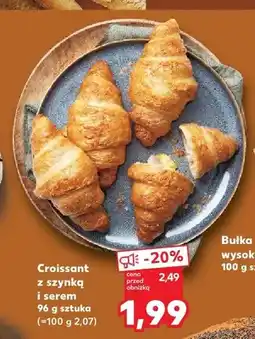 Kaufland Croissant z szynką i serem oferta