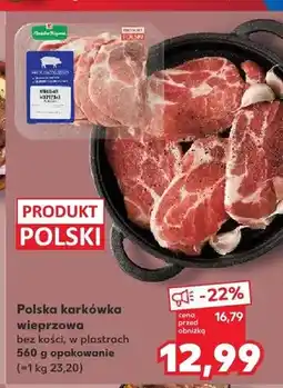 Kaufland Polska karkówka wieprzowa bez kości w plastrach Kraina Mięs oferta
