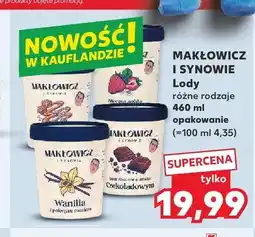 Kaufland Lody Wanilia z solonym masłem Makłowicz i Synowie oferta
