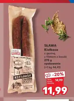 Kaufland Kiełbasa z gęsiną Sława oferta
