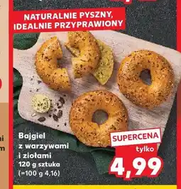 Kaufland Bajgiel z warzywami i ziołami oferta