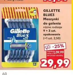 Kaufland Maszynki do golenia Gillette Blue3 12-pak oferta
