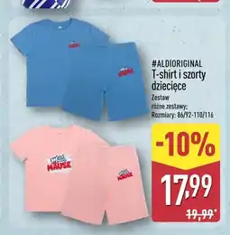 ALDI T-shirt i szorty dziecięce ALDIoriginal oferta