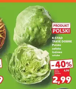 Kaufland Sałata lodowa K-Stąd Takie Dobre polska oferta