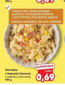 Kaufland Surówka z kapusty kiszonej z papryką i kukurydzą oferta