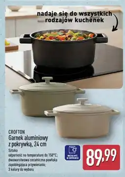 ALDI Garnek aluminiowy z pokrywką Crofton 24 cm oferta