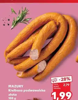 Kaufland Kiełbasa podwawelska złota Mazury oferta