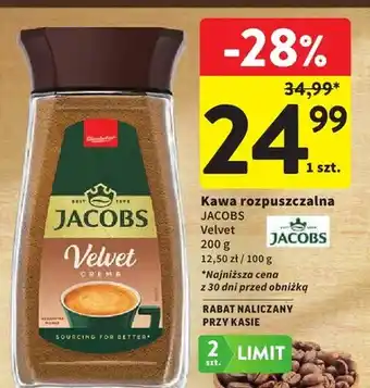 Intermarche Kawa rozpuszczalna Jacobs Velvet oferta