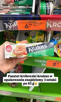 Biedronka Pasztet Królewski Krakus oferta