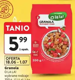 Intermarche Granola truskawki i kokos O la la! oferta