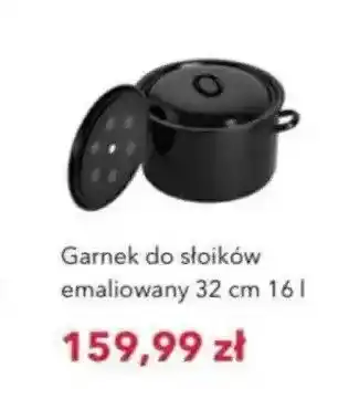 Garnek do słoików emaliowany 32 cm
