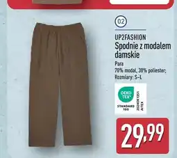 ALDI Spodnie z modalem damskie UP2FASHION oferta