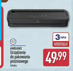 ALDI Urządzenie do pakowania próżniowego Ambiano oferta
