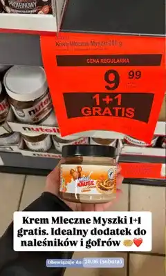 ALDI Krem Choceur Milch Mäuse DuoCreme Caramel oferta