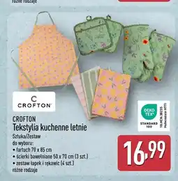 ALDI Tekstylia kuchenne letnie Crofton oferta