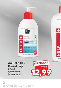 Kaufland Krem do rąk AA oferta