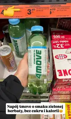 Biedronka Napój 4MOVE Vitamin Green Tea Zero oferta