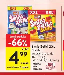Intermarche Żelki nimm2 Śmiejżelki Sokki owocowe XXL oferta