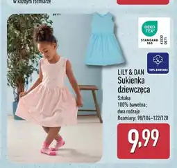 ALDI Sukienka dziewczęca Lily & Dan oferta