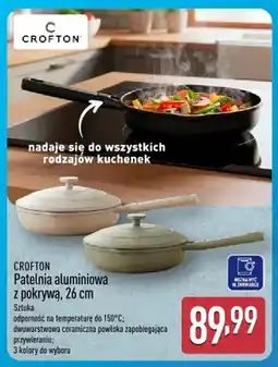ALDI Patelnia aluminiowa z pokrywą Crofton 26 cm oferta