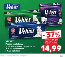 Kaufland Papier toaletowy Velvet oferta