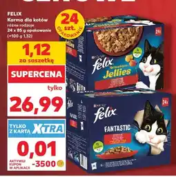 Kaufland Karma dla kotów Felix Sensations Jellies 24-pak oferta