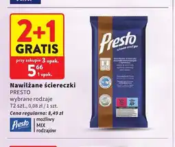 Intermarche Nawilżane ściereczki Presto oferta