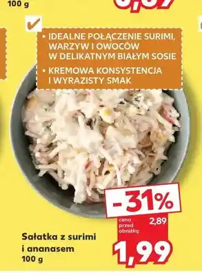 Kaufland Sałatka z surimi i ananasem oferta