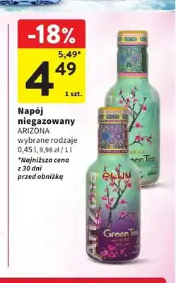 Intermarche Napój niegazowany Arizona Green Tea oferta