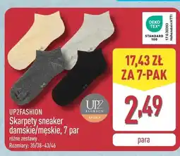 ALDI Skarpety sneaker męskie UP2FASHION 7-pak oferta