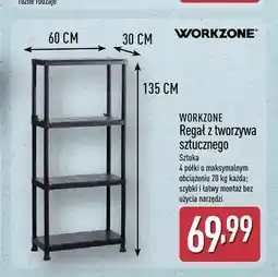 ALDI Regał z tworzywa sztucznego Workzone oferta