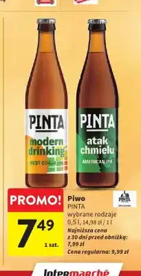 Intermarche Piwo Pinta Modern Drinking West Coast IPA oferta