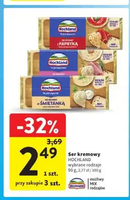 Intermarche Ser kremowy ze śmietanką Hochland oferta