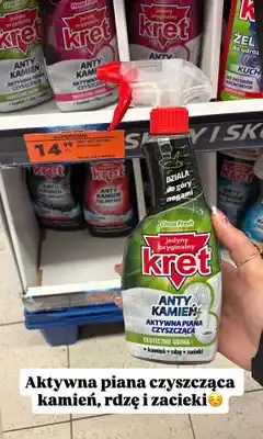 Biedronka Aktywna piana czyszcząca Kret Anty Kamień Citrus Fresh oferta