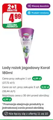 Dino Lody rożek jagodowy Koral oferta