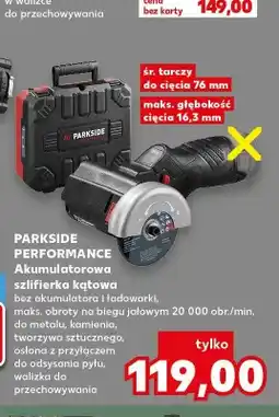Kaufland Akumulatorowa szlifierka kątowa Parkside Performance oferta