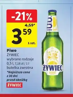 Intermarche Piwo Żywiec Lemonż 0,0% oferta