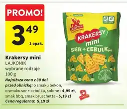 Intermarche Krakersy mini Lajkonik o smaku bekon oferta