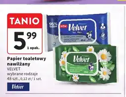 Intermarche Papier toaletowy nawilżany Velvet oferta