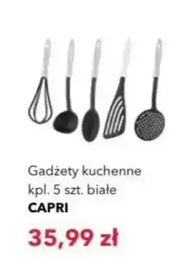 Nela Gadżety kuchenne Capri białe 5-pak oferta