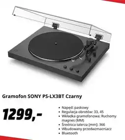 Media Markt Gramofon SONY PS-LX3BT Czarny oferta