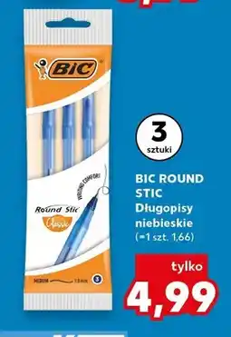 Kaufland Długopisy niebieskie BIC Round Stic 3-pak oferta