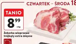 Intermarche Żeberka wieprzowe trójkąty extra mięsne oferta