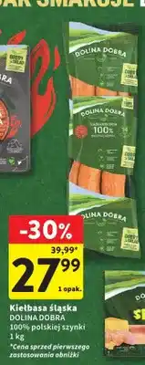 Intermarche Kiełbasa śląska Dolina Dobra 100% polskiej szynki oferta